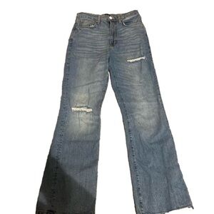 BDG Jeans Womens 30 High Rise Flare 80s Light Wash Stretchy Denim Cotton Blend